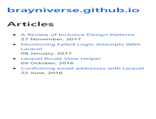 Tablet Screenshot of brayniverse.com